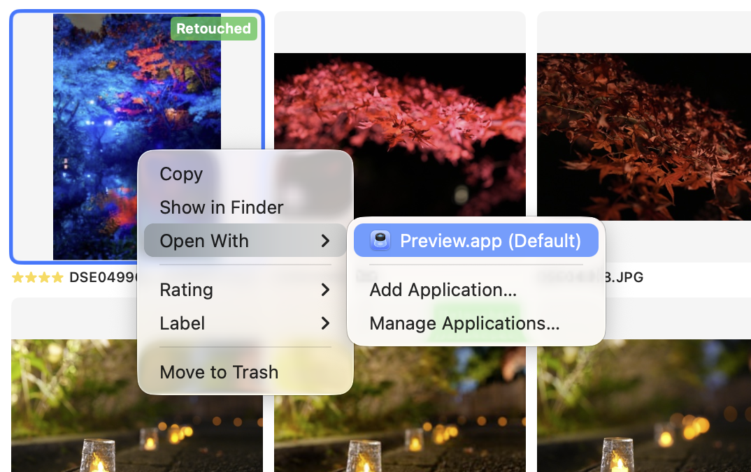 Context menu